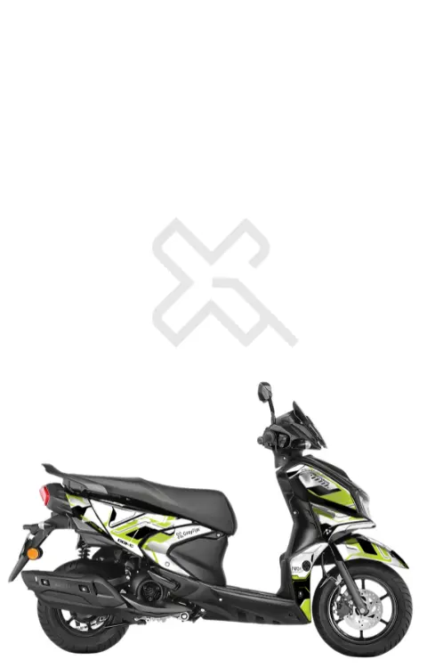 NKH Edition Full Body Sticker for Ray ZR 125 | Made in Premium Gloss Vinyl with FPF (Fade Protection Film), Waterproof, Precut Sticker, Pack of 1 for Both Side